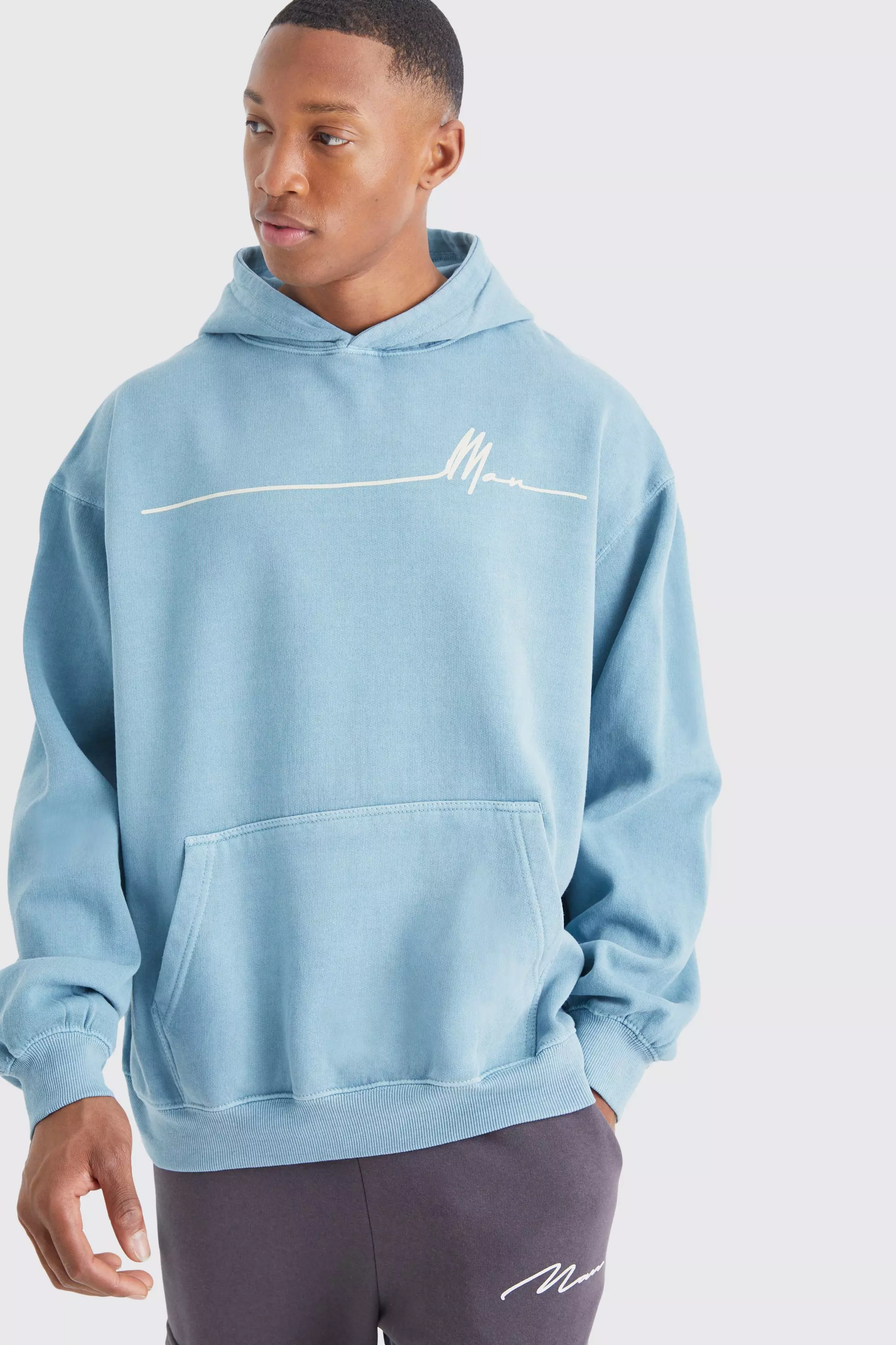 Blue graphic outlet sweatshirt